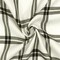 Black-Off-White Famous Designer Plaid Check Twill Shirting Fabric By the Yard